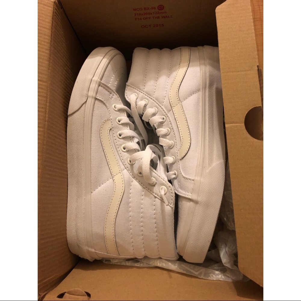 Vans Sk8-Hi Slim White Canvas